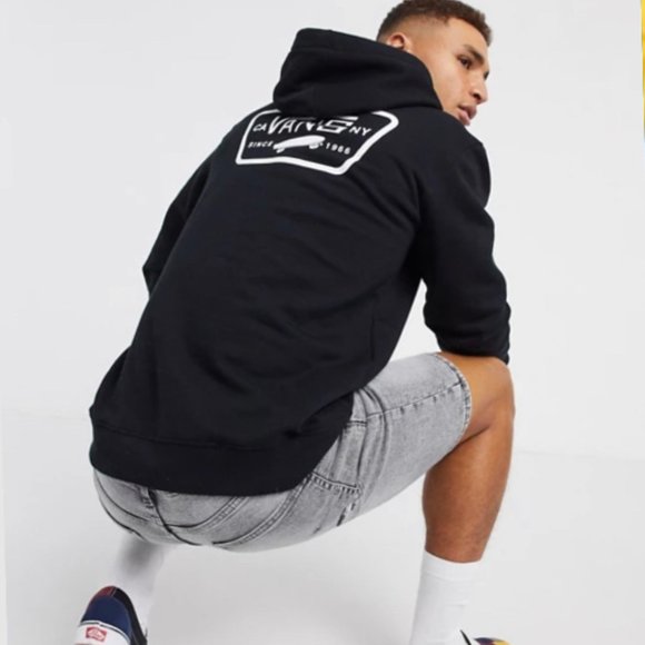 VANS Full Patched II Mens Hoodie Black - Picture 4 of 4